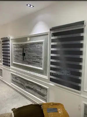 Shiny Black Day Night Blinds