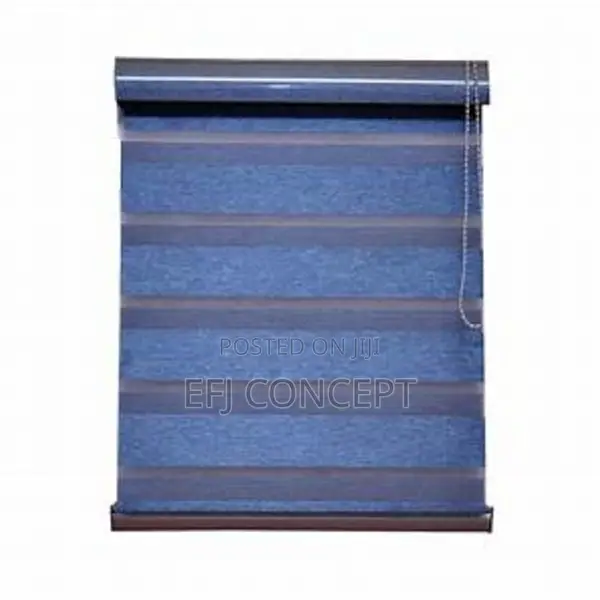Day and Night Window Blind - Blue and Grey Color