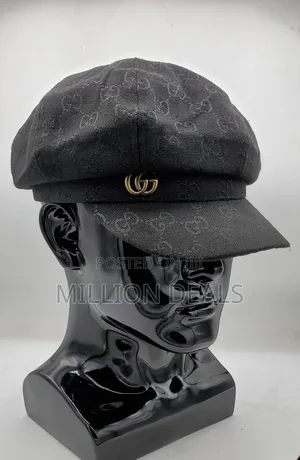 Classic Black Puffy Luxe Men’S Cap