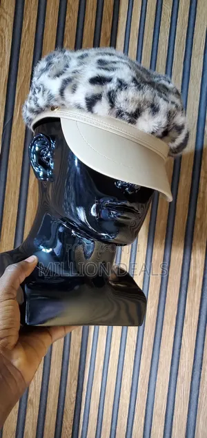 Fur Luxe Tortoise Print Men’S Cap
