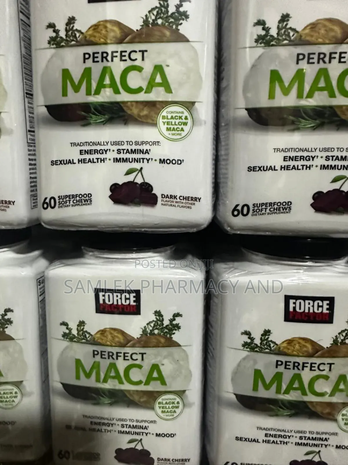 Force Factor Perfect Maca, Dim With Yellow&Black Maca-60cnt