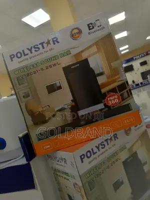 Full-Range Sound With Polystar 2.1 Channel Wireless Soundbar