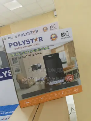 Polystar Pv-2021-5.25–Wireless Soundbar With Aux, Hdmi Usb