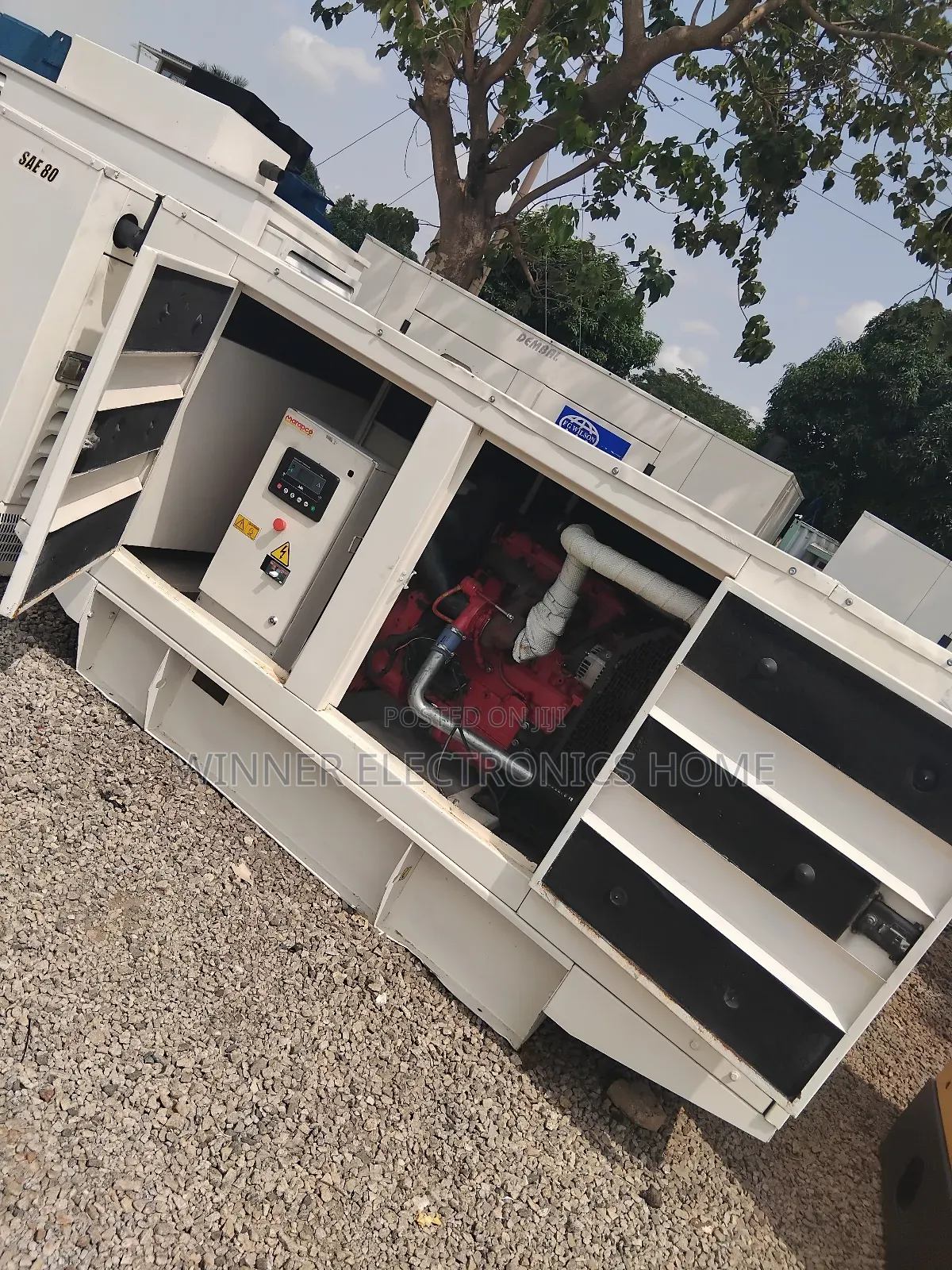 100kva Perkins Used Soundproof Generator 100% Copper Coil