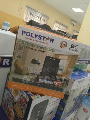 Polystar 2.1 Channel Wireless Sound Bar With Remote Control