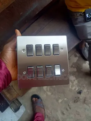 8 Gang Silver Grip Switch