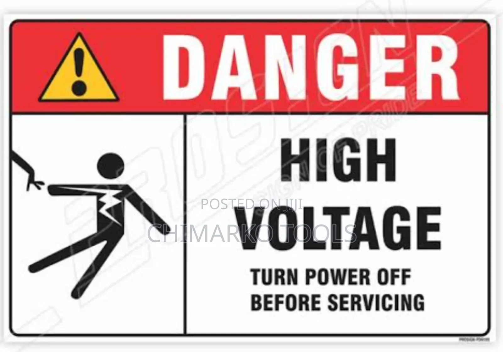 High Voltage Notice Board