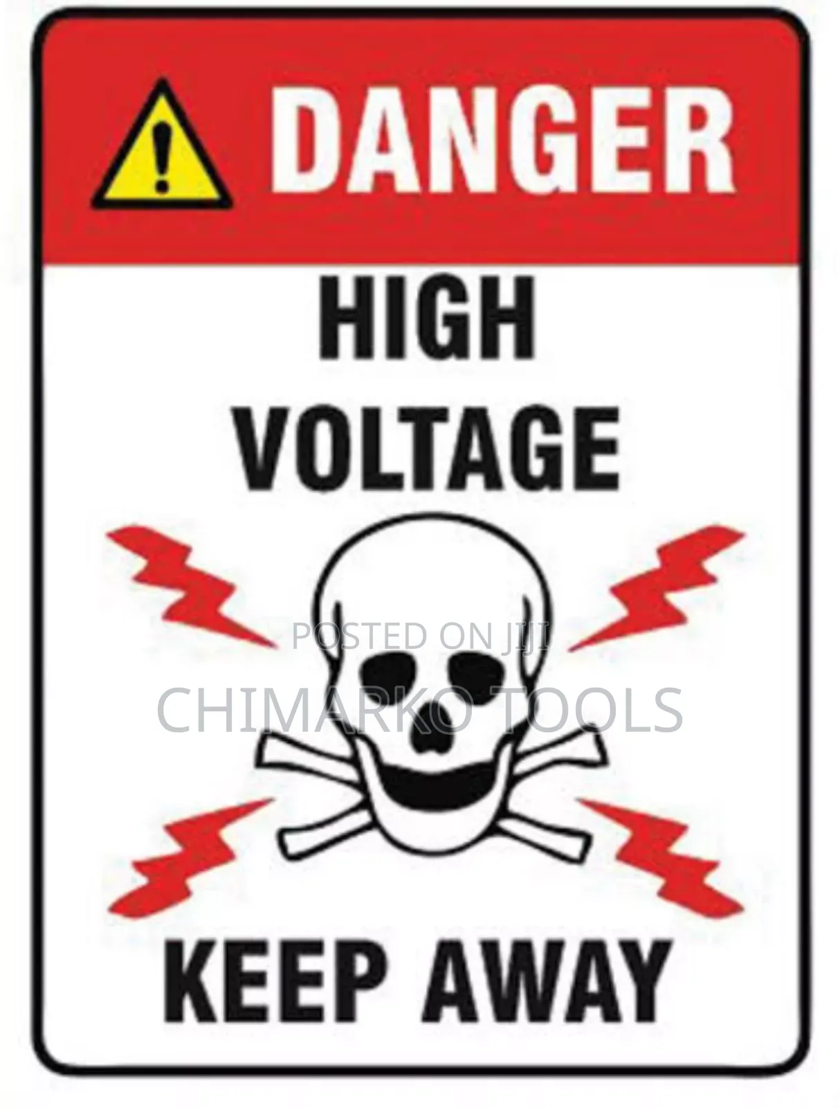 High Voltage Notice Board