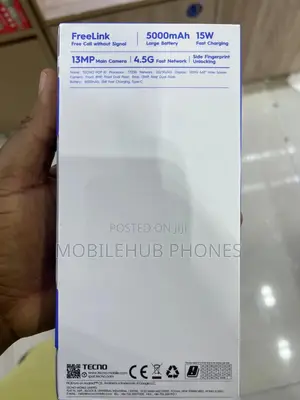 New Tecno Pop 10 64 GB Black