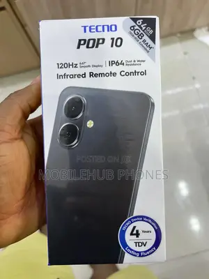 New Tecno Pop 10 64 GB Black