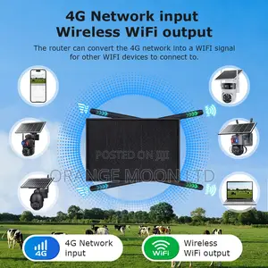 Outdoor 4g Double Solarpanel Router Wireless Long Range Wifi
