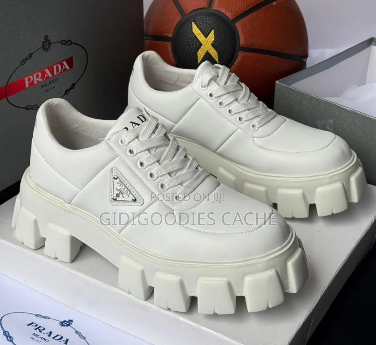 Chunky Lace-Up Prada Shoes