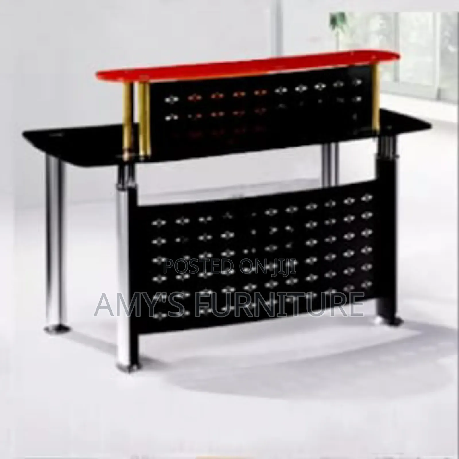 Glass Reception Table - 1.4m