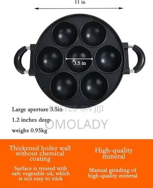 7 Holes Masa Pan With Cover