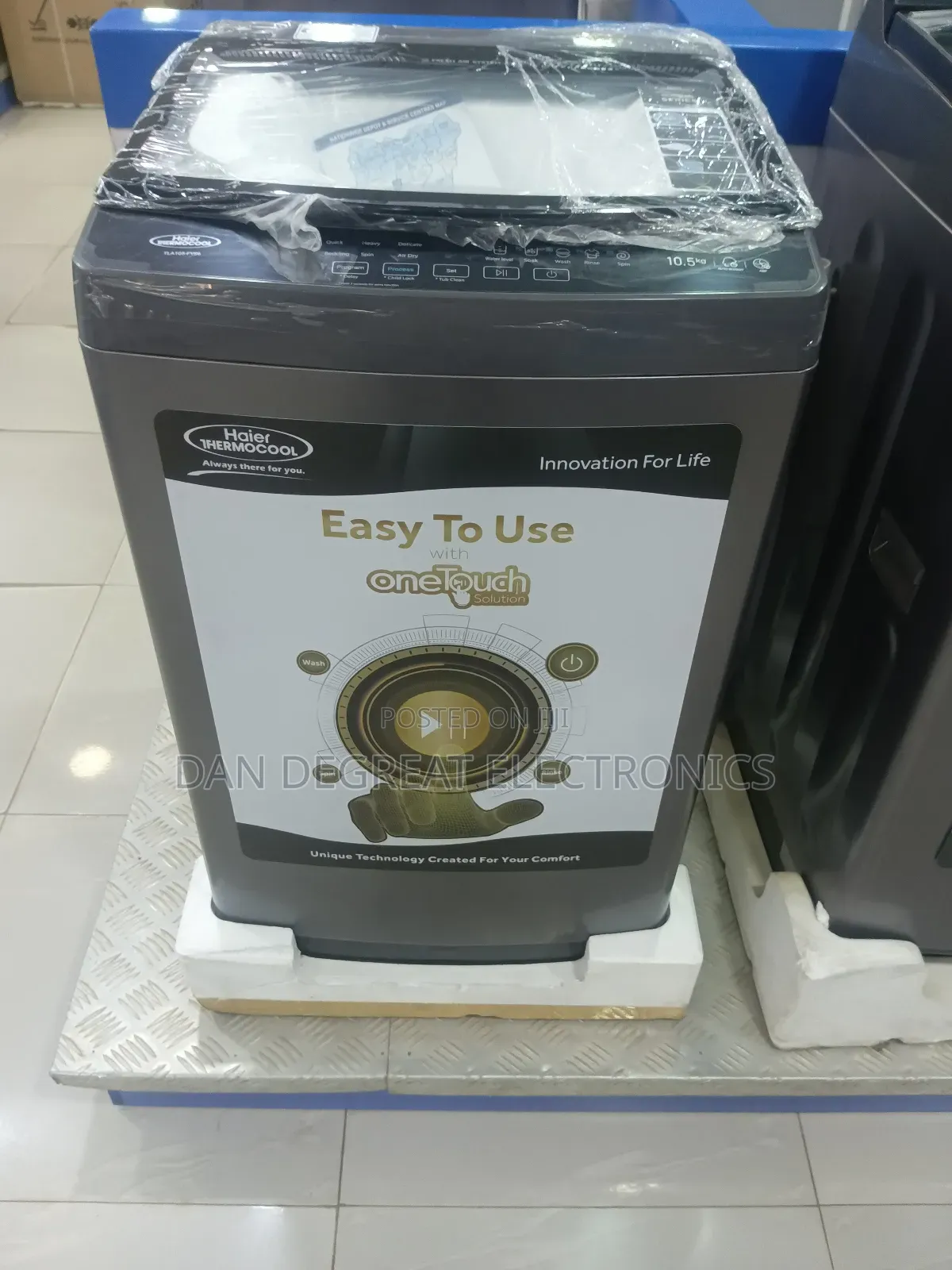 Haier Thermocool 10.5 Kg Top Load Automatic Washing Machine