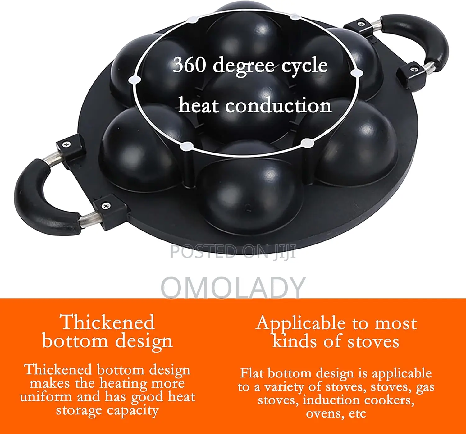 7 Holes Masa Pan With Cover