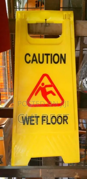 Wet Floor Caution Sign Yellow