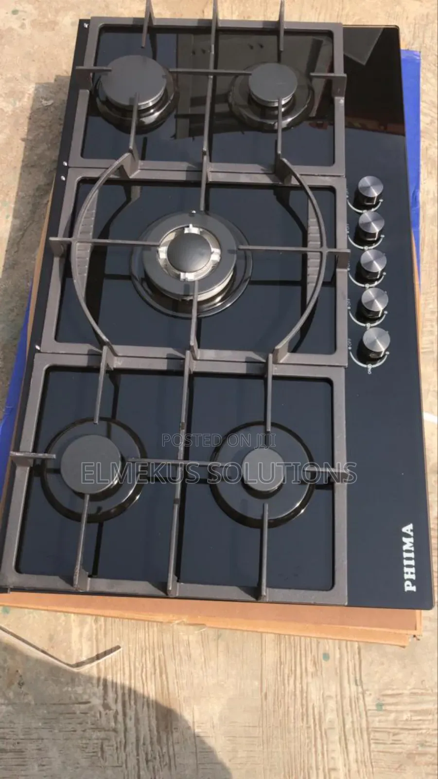 5 Burners Gas Hob (Glass) Phiima