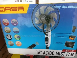Qasa 16" Ac/Dc Non Rechargeable Mist Fan