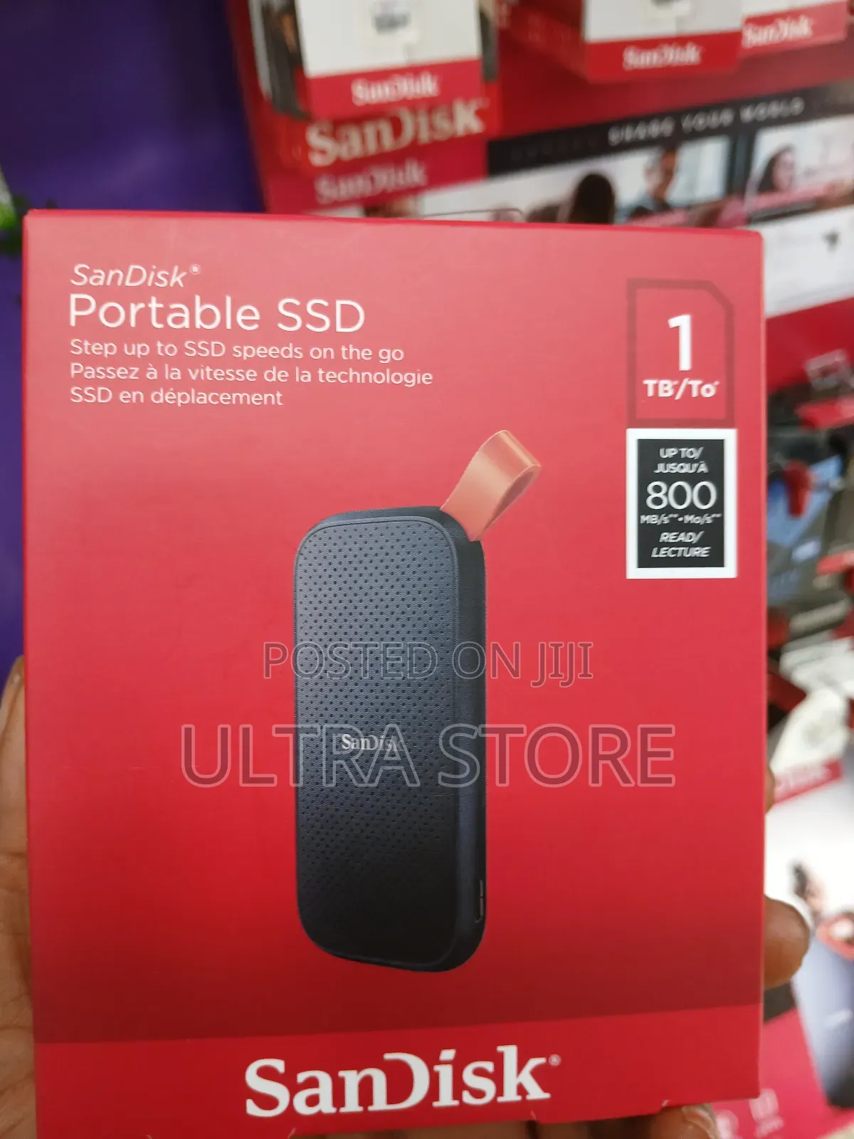 Sandisk 1tb Portable Ssd - Up To 800mb/S/ Usb-c/ Usb 3.2