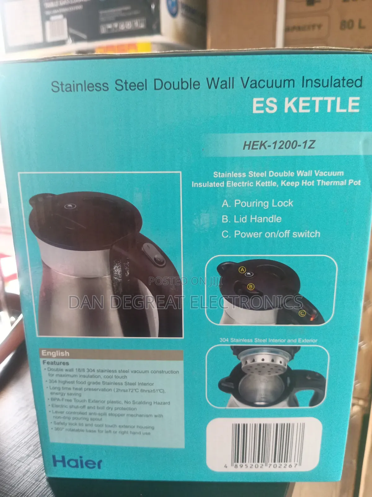 Haier Thermocool 1.2 Litters Electric Kettle