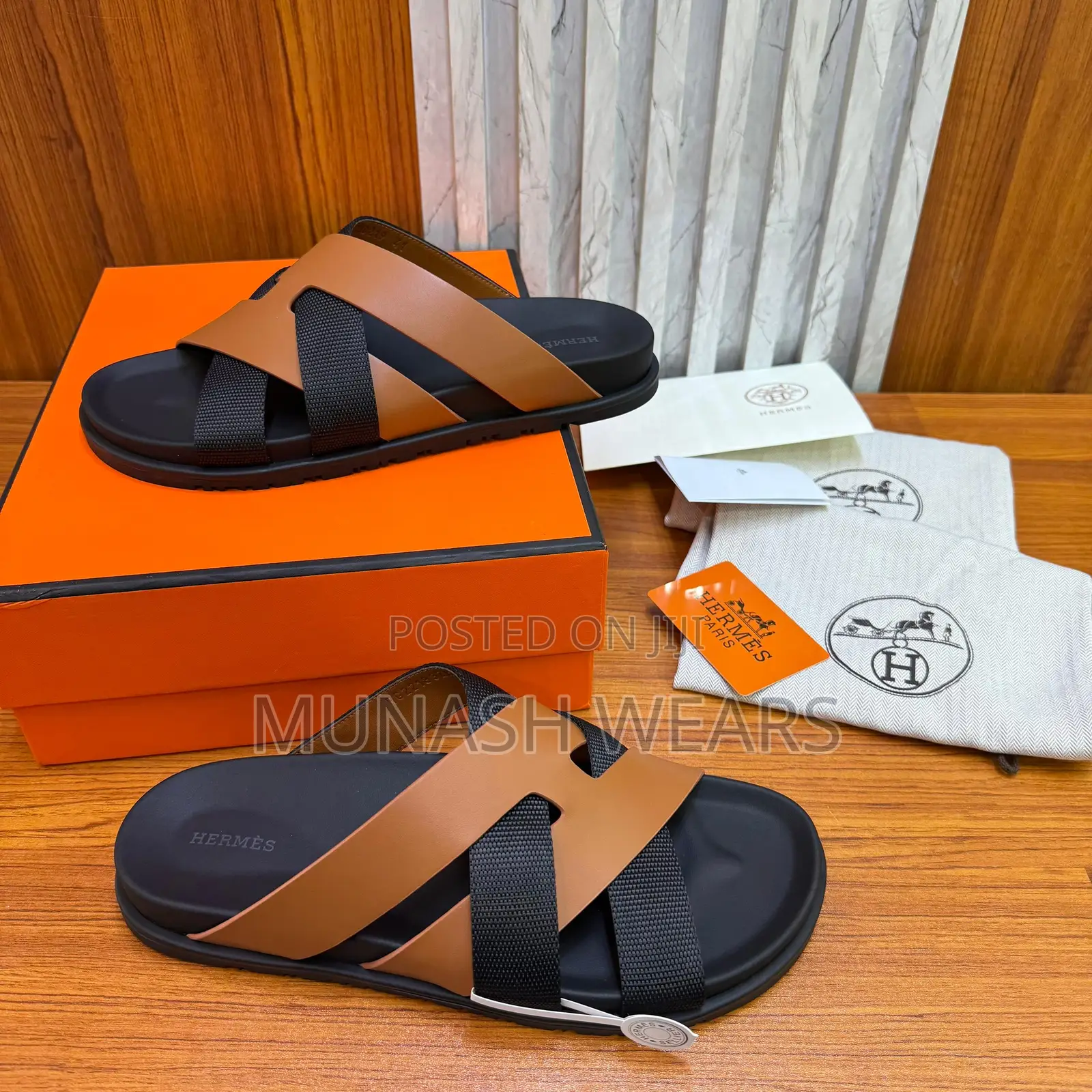 Hermes Leather Slipers Classic Quality