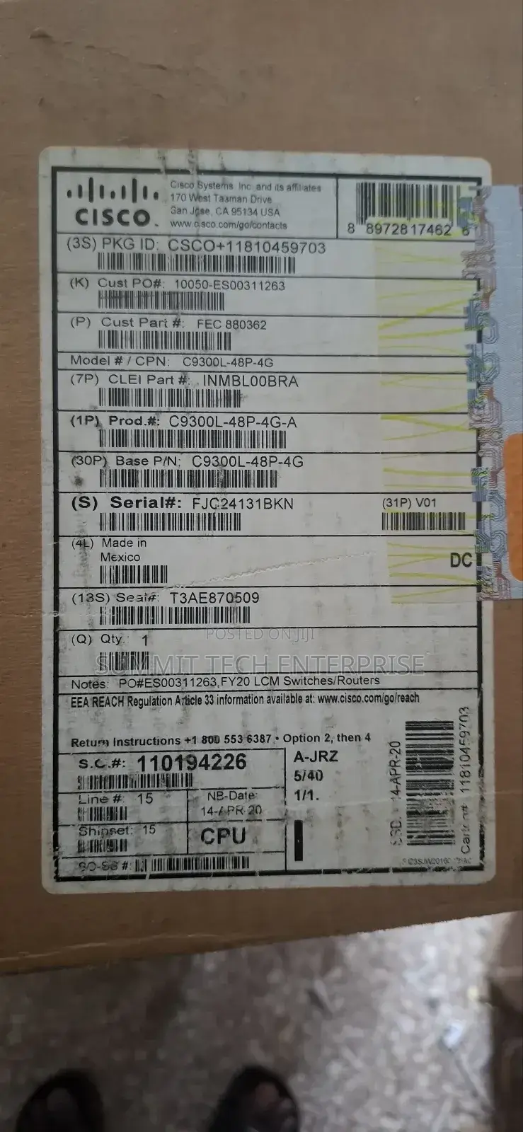 Cisco C9300l-48p-4g-A