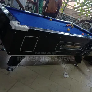 7ft Clean High Glossy Marble With Coin Pool Table