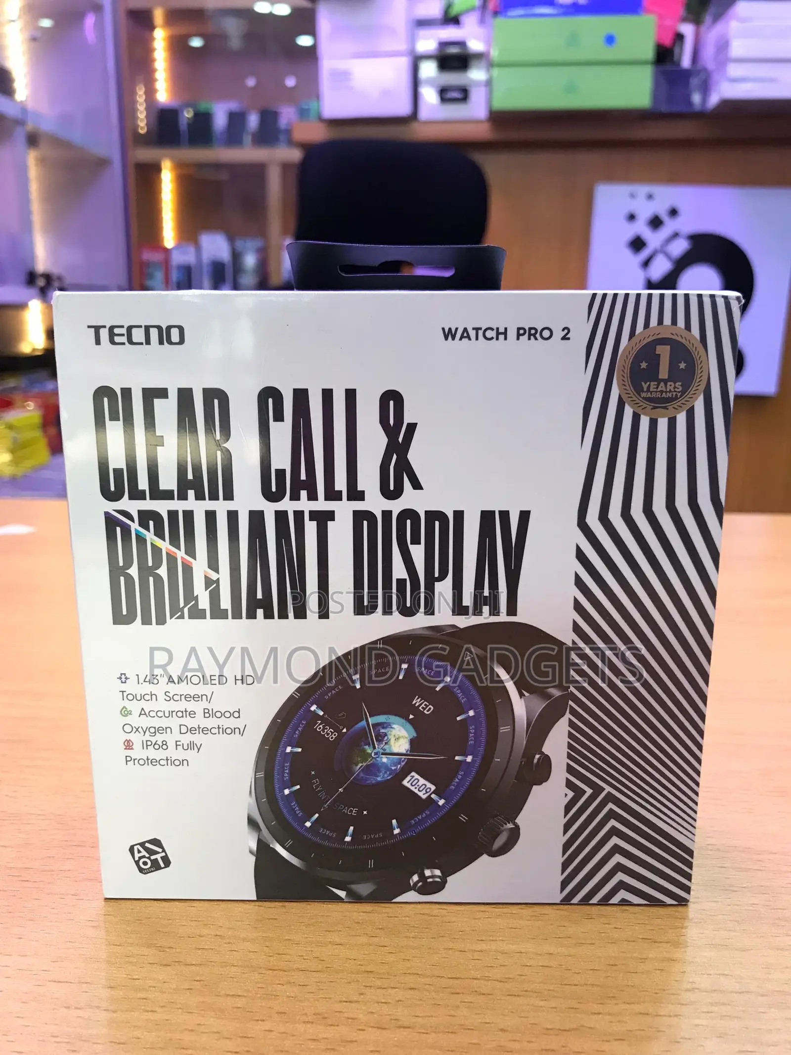 Tecno Smart Watch Pro 2 (Wp02) – 1.43” Amoled Display