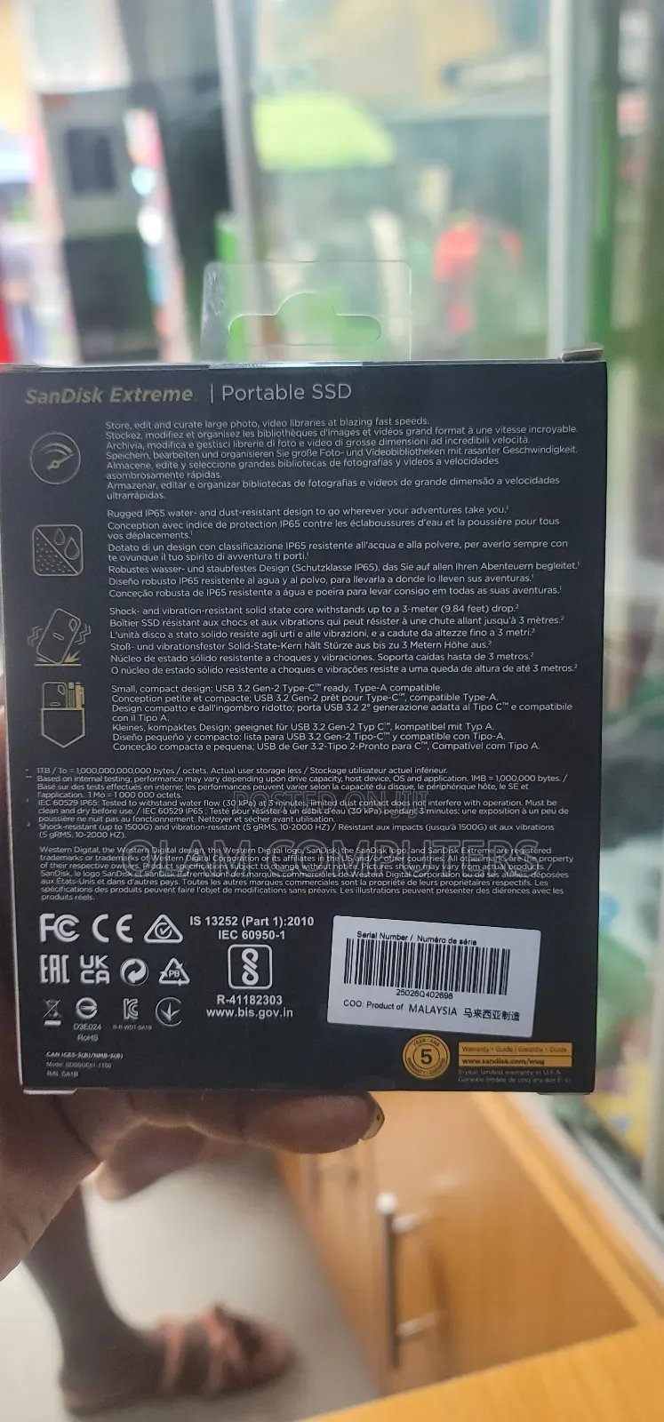 Sandisk Portable 1tb Ssd 1050mb/S