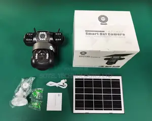 Multi-Lens Solar Powered CCTV Camera
