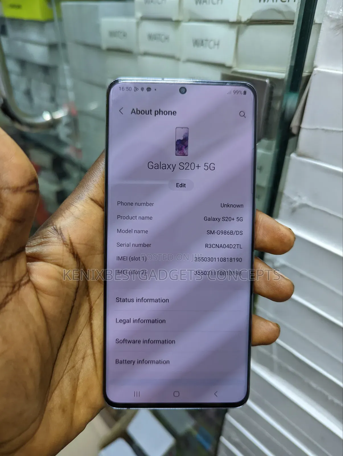 Samsung Galaxy S20+ 5G 128 GB