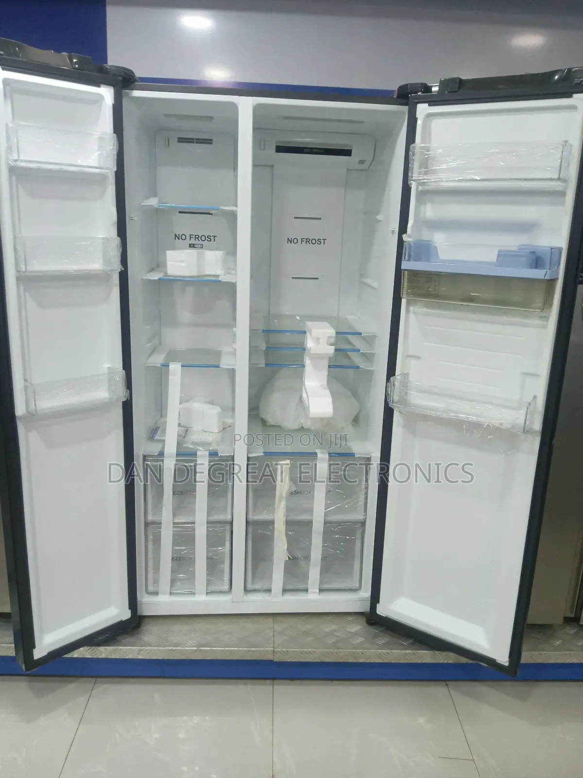 Haier Thermocool 540 Black With Dispenser Side by Side Refrigerator