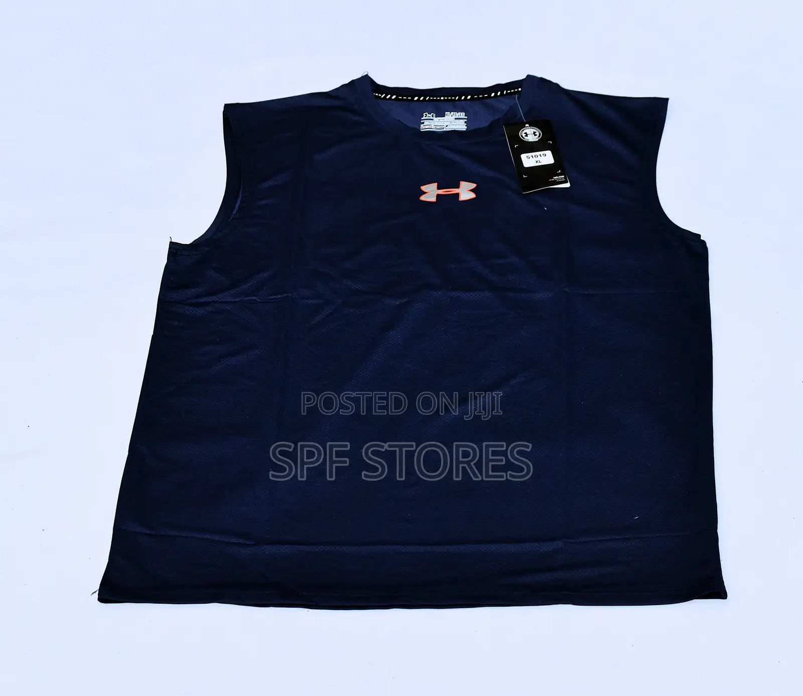 Blue Sleeveless Shirt