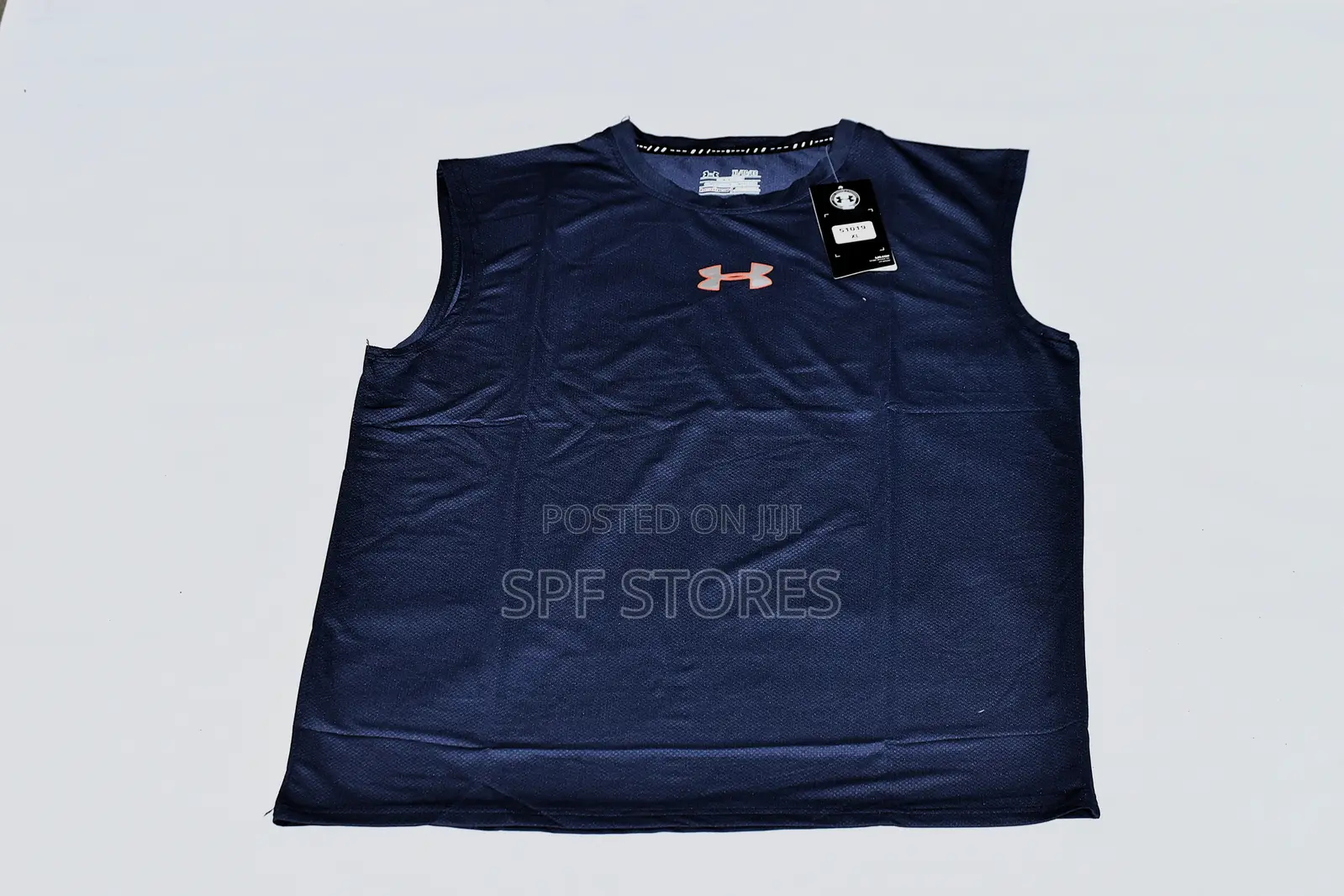 Blue Sleeveless Shirt