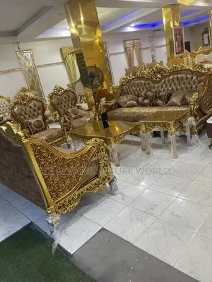 Complete Set of 8seater Imported Royal Fabric Sofa Chair