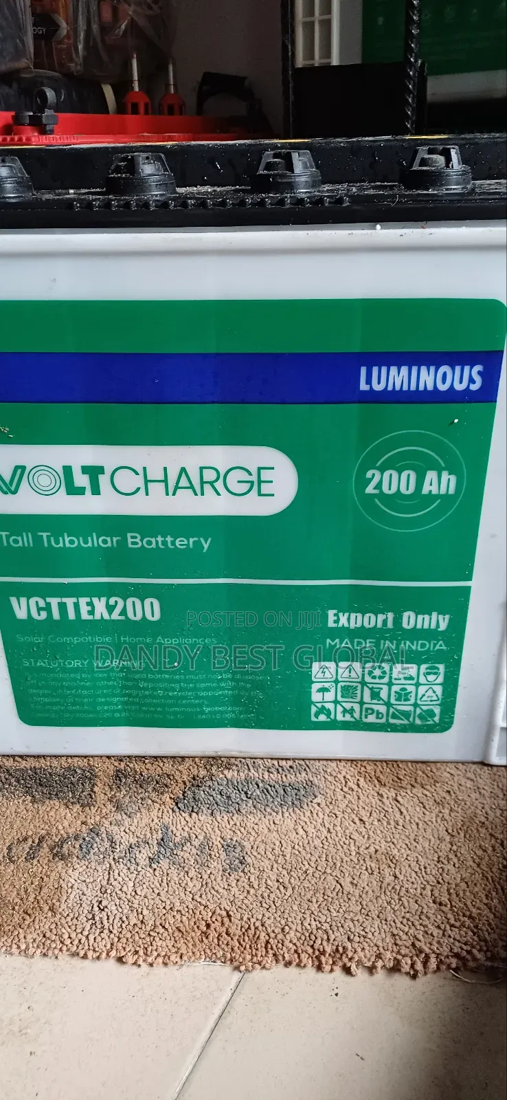 Luminous Voltcharge Tubular Battery 200ah