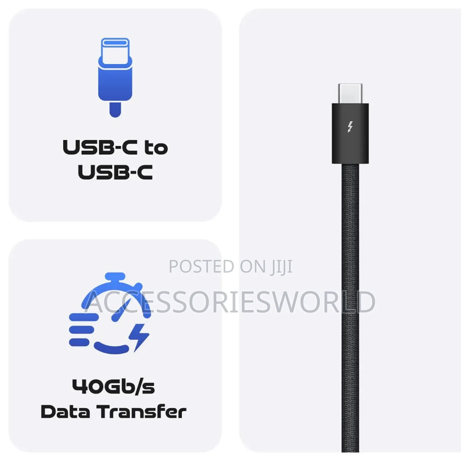Apple Thunderbolt 4 Pro Cable 1m Up to 40 Gb/S