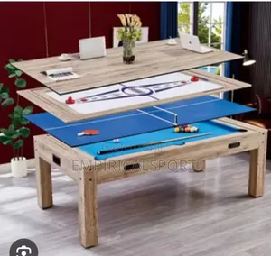 4 in 1 Revolver, Snooker, Tennis, Air Hockey and Flat Board