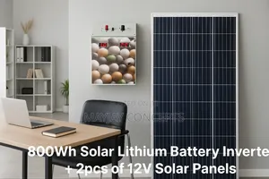 800wh Solar Lithium Battery Inverter+2pcs Solar Panels
