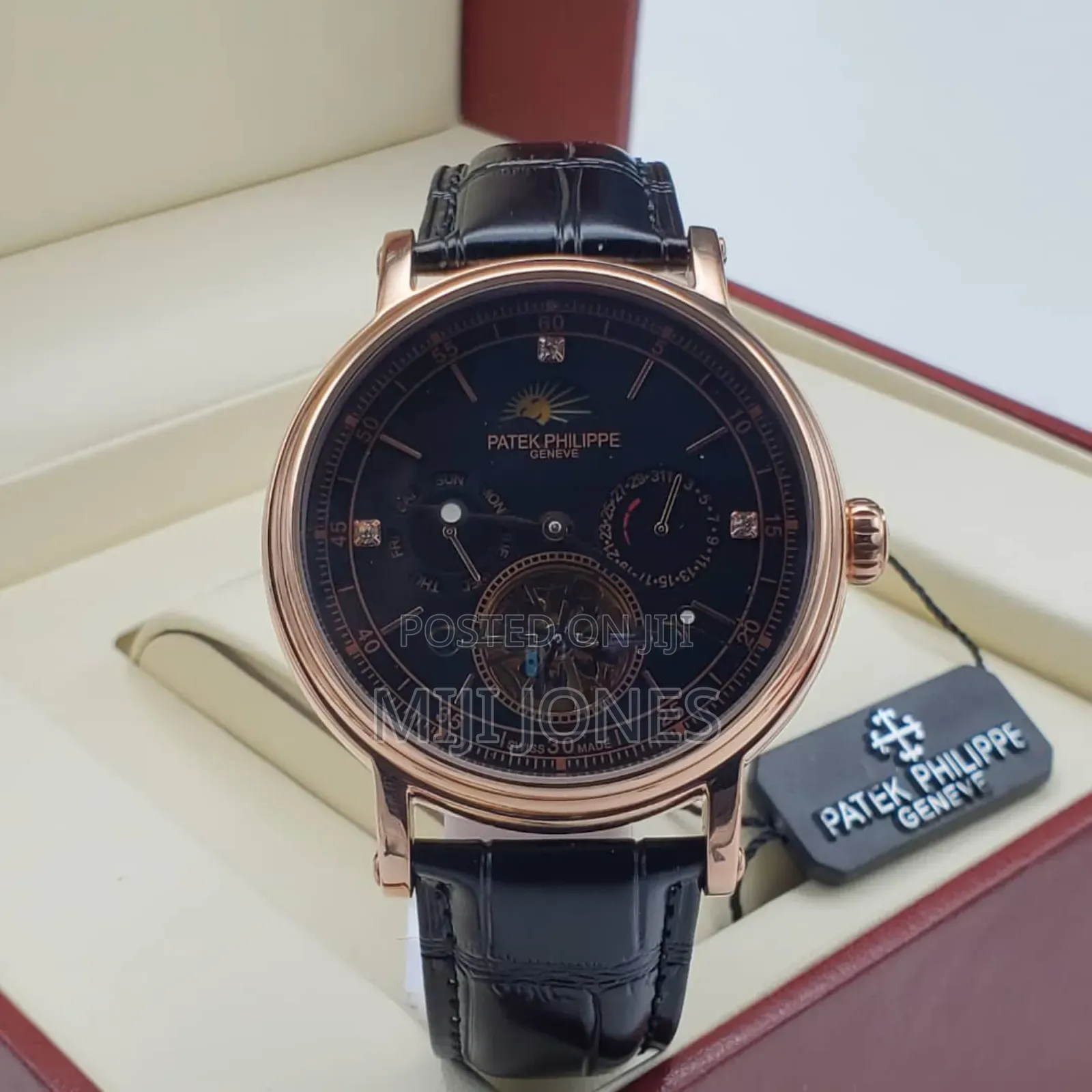 "Luxury Watch Inspired by Patek Philippe - Automatic Leather