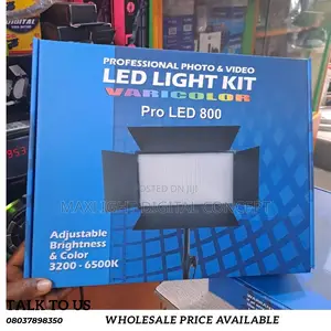 Photo - Led-800 Professional Photo Video Light Kits -colour Temp!