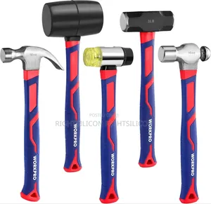 Usa Workpro 5-piece Forge/Polish Steel Head, Fiberglass Hand
