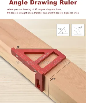 Usa Imperial 3d Multi-angle Measuring Ruler,45/90 Degree