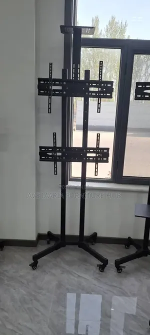Mobile Tv Stand With Classic Double Hanger.