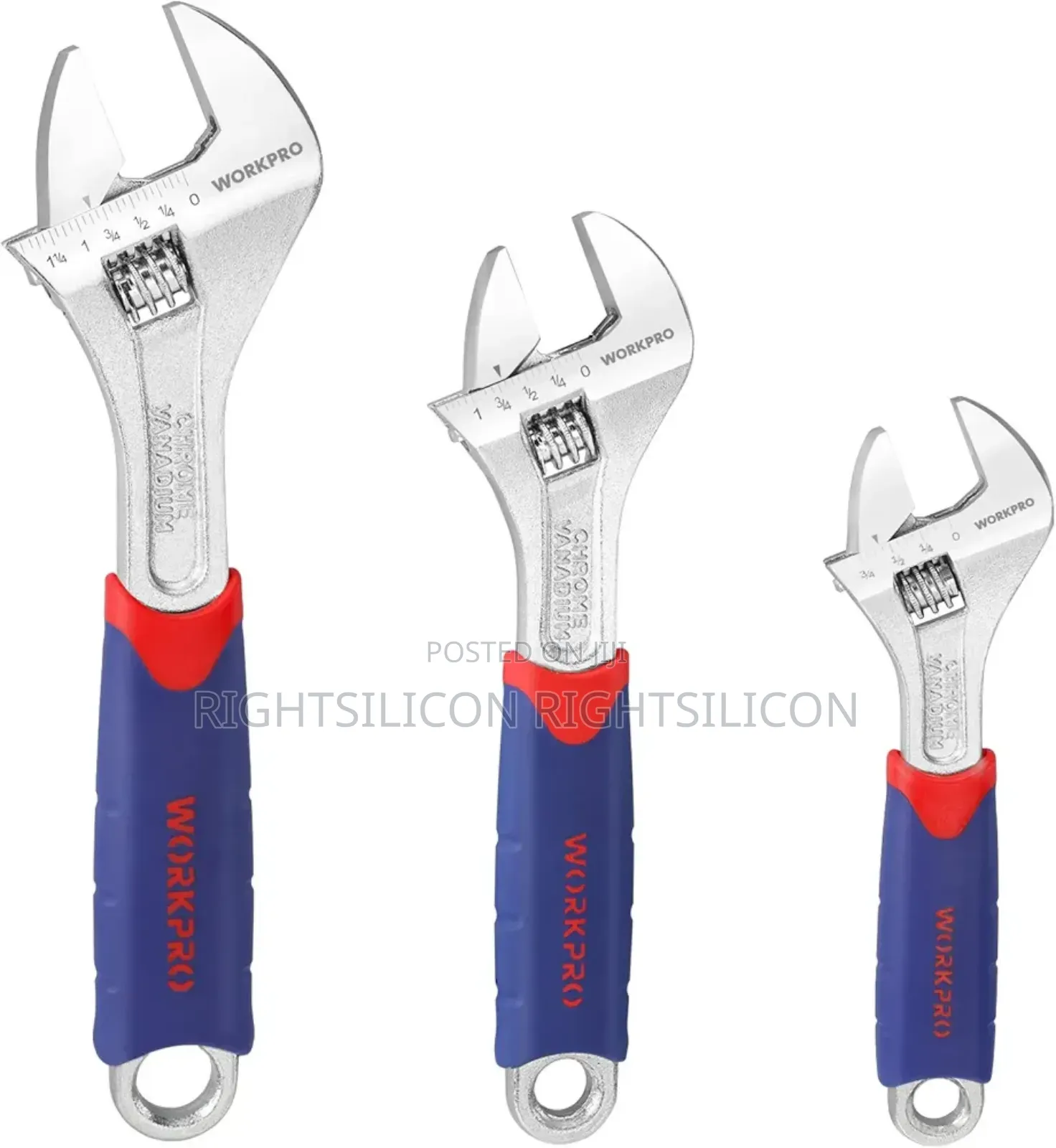 Usa Workpro 3-piece Adjustable Wrench Set