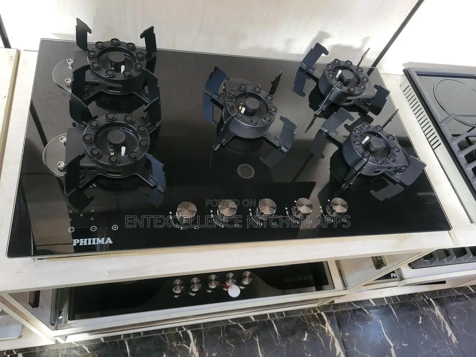Phiima 5 Gas Burner 90cm Cooker Hob