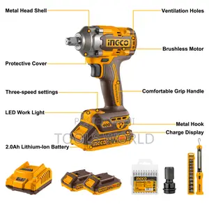 Ingco 20v Cordless 2 PCS Combo Kit