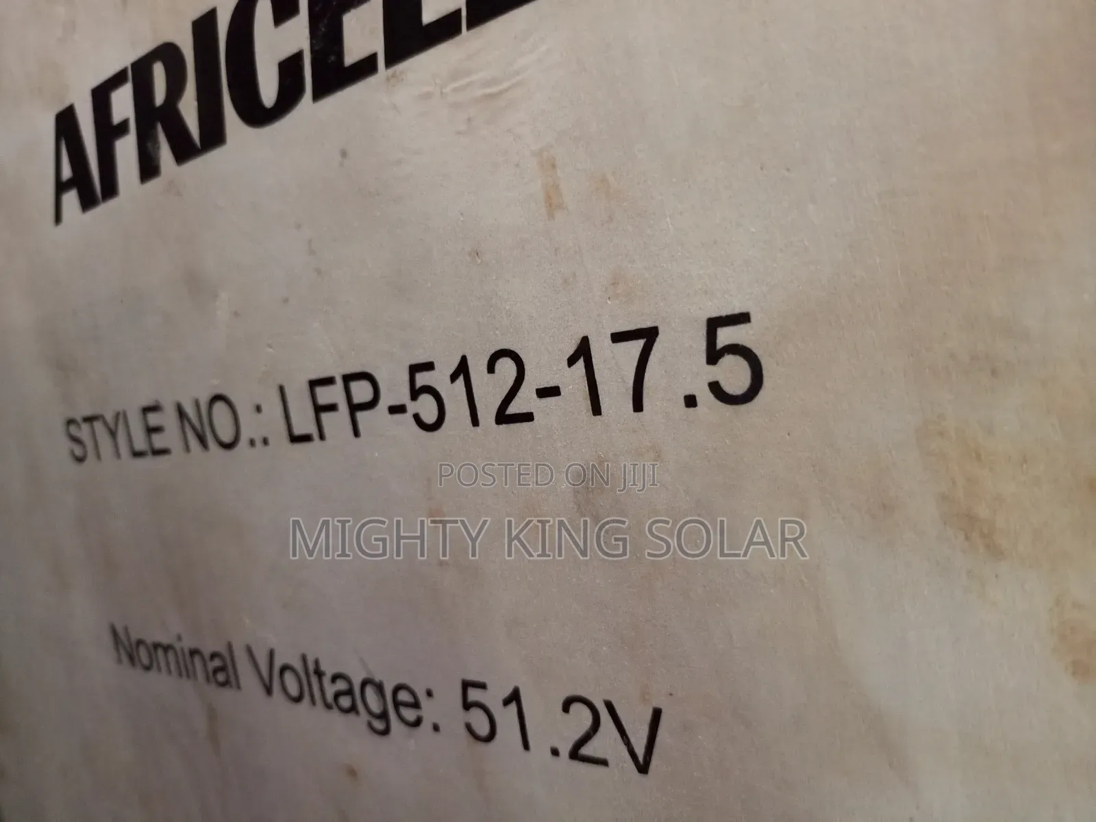 This Is Africell Lithium Iron Battery