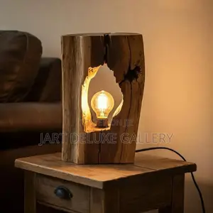 Rustic Wood Lamp